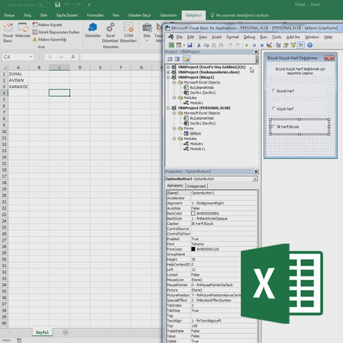Excel ile Form Kullanımı ve Sorgu Oluşturmak