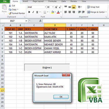 Excel ile Visual Basic Makro Programlama